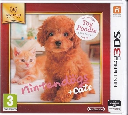 Nintendogs + Cats Toy Poodle and New Friends - Nintendo 3DS Spil - (A Grade) (Genbrug)